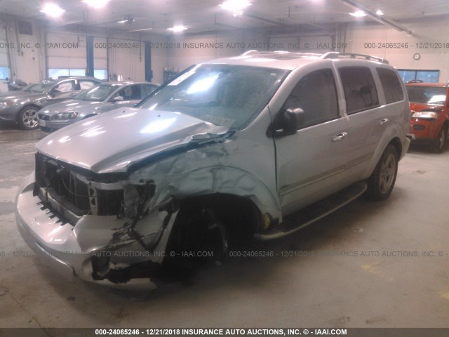 1D8HB58248F101827 - 2008 DODGE DURANGO LIMITED SILVER photo 2