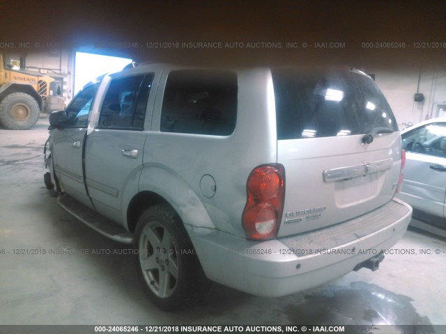 1D8HB58248F101827 - 2008 DODGE DURANGO LIMITED SILVER photo 3