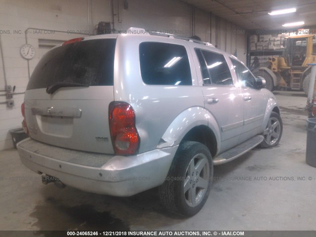 1D8HB58248F101827 - 2008 DODGE DURANGO LIMITED SILVER photo 4