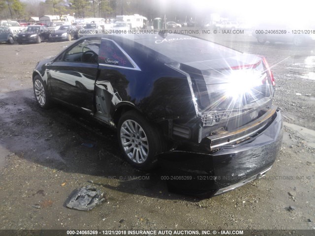 1G6DC1E33D0106047 - 2013 CADILLAC CTS BLACK photo 3