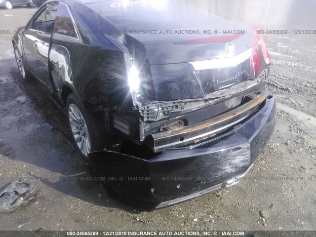 1G6DC1E33D0106047 - 2013 CADILLAC CTS BLACK photo 6