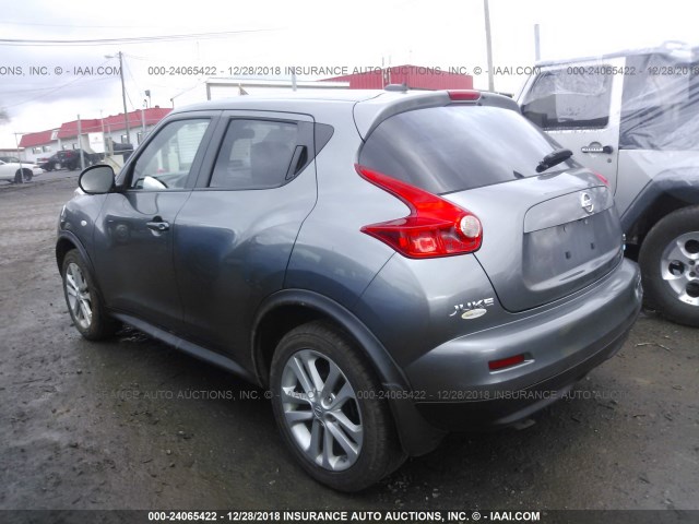 JN8AF5MRXDT221266 - 2013 NISSAN JUKE S/SV/SL GRAY photo 3