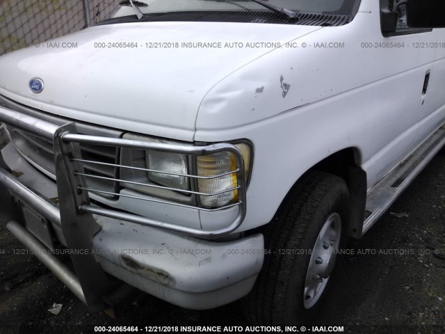 1FBJS31H6SHB23217 - 1995 FORD ECONOLINE E350 SUPER DUTY WHITE photo 6