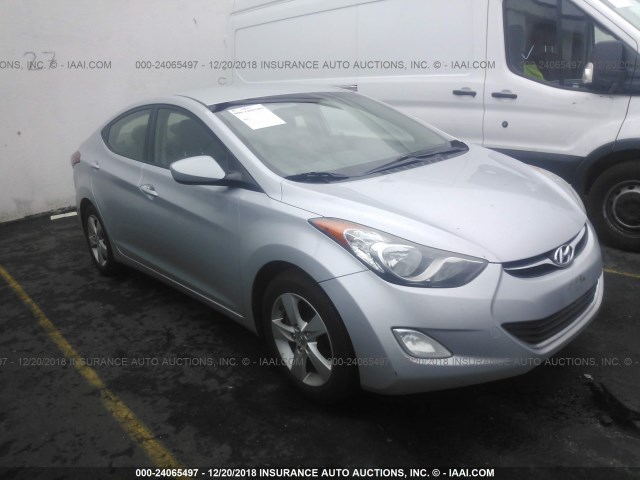 5NPDH4AE7CH072154 - 2012 HYUNDAI ELANTRA GLS/LIMITED SILVER photo 1