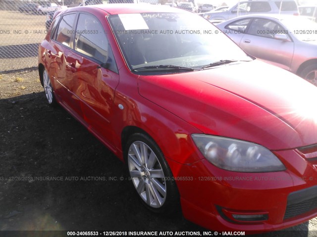 JM1BK34M271678447 - 2007 MAZDA SPEED 3 RED photo 1