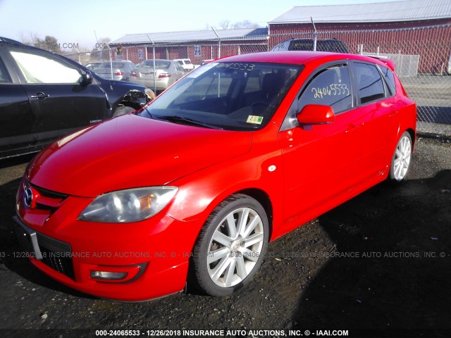 JM1BK34M271678447 - 2007 MAZDA SPEED 3 RED photo 2