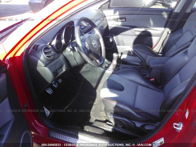 JM1BK34M271678447 - 2007 MAZDA SPEED 3 RED photo 5