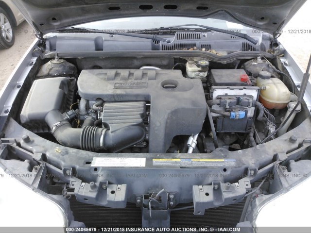 1G8AN12F55Z109824 - 2005 SATURN ION LEVEL 2 SILVER photo 10