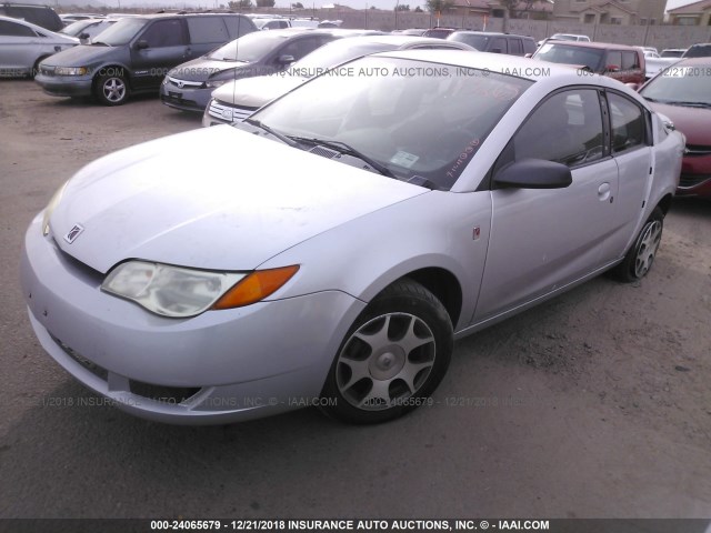 1G8AN12F55Z109824 - 2005 SATURN ION LEVEL 2 SILVER photo 2