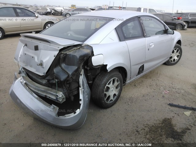 1G8AN12F55Z109824 - 2005 SATURN ION LEVEL 2 SILVER photo 4