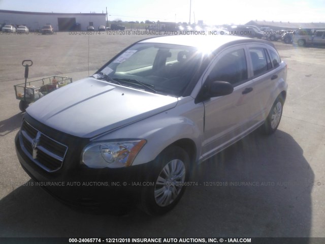 1B3HB48BX7D375344 - 2007 DODGE CALIBER SXT SILVER photo 2