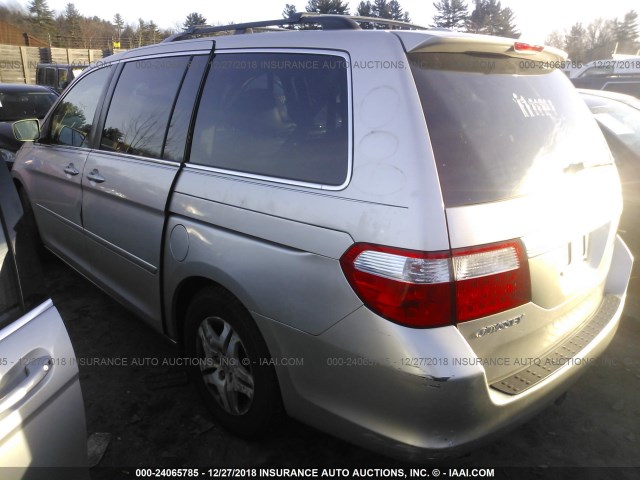 5FNRL38797B085448 - 2007 HONDA ODYSSEY EXL SILVER photo 3