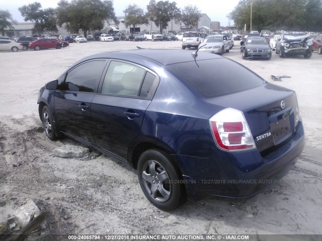 3N1AB61E97L627615 - 2007 NISSAN SENTRA 2.0/2.0S/2.0SL BLUE photo 3