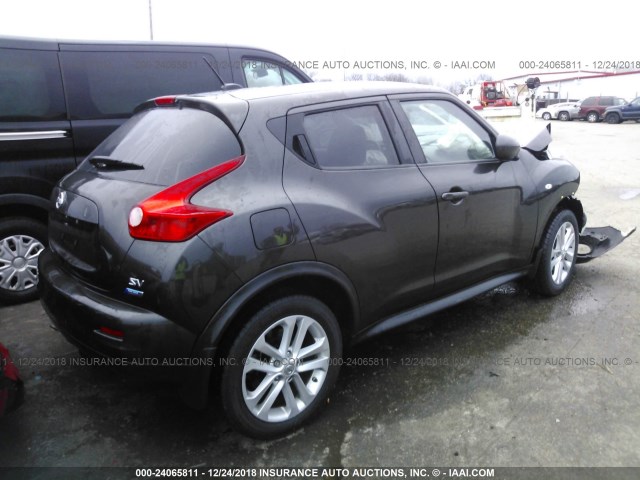 JN8AF5MRXCT111445 - 2012 NISSAN JUKE S/SV/SL BROWN photo 4