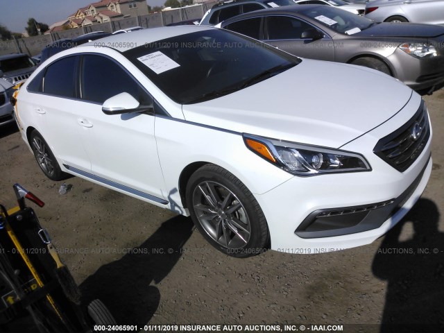 5NPE34AB5HH479485 - 2017 HYUNDAI SONATA SPORT/LIMITED WHITE photo 1