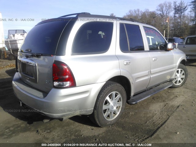 5GAET13P442405382 - 2004 BUICK RAINIER CXL SILVER photo 4