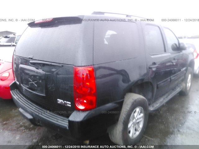 1GKFK13028R157286 - 2008 GMC YUKON BLACK photo 4