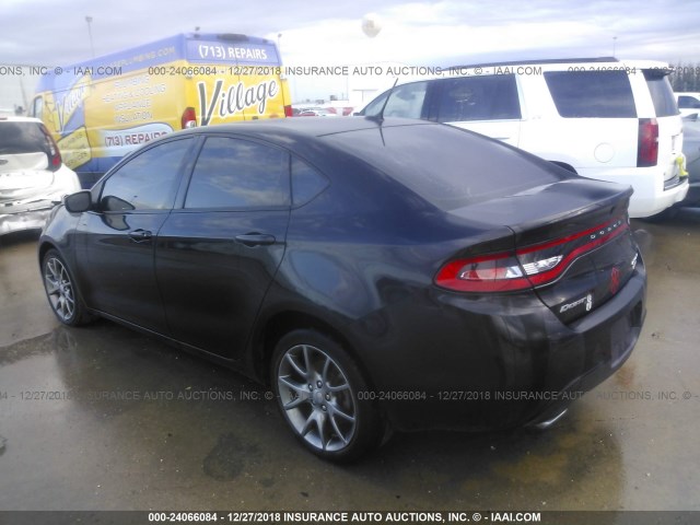 1C3CDFBB5ED865232 - 2014 DODGE DART SXT BLACK photo 3