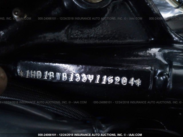 1HD1BWB133Y115204 - 2003 HARLEY-DAVIDSON FLSTCI BLACK photo 10