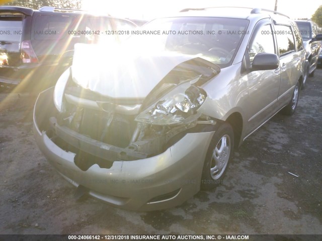 5TDZA23C26S505985 - 2006 TOYOTA SIENNA CE/LE TAN photo 2