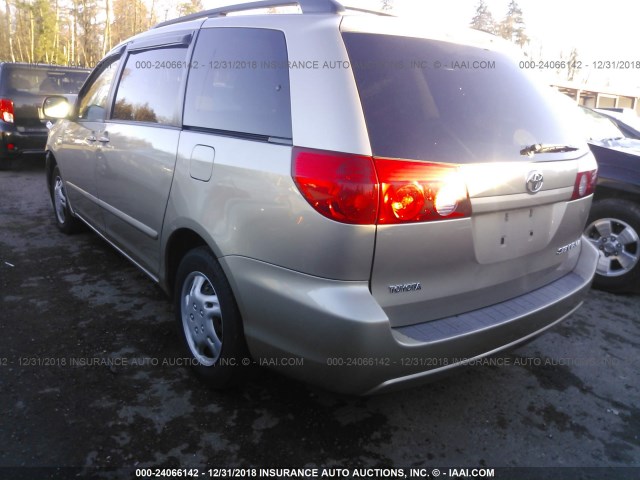 5TDZA23C26S505985 - 2006 TOYOTA SIENNA CE/LE TAN photo 3