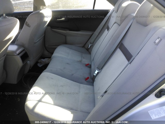 4T1BF1FK4EU380655 - 2014 TOYOTA CAMRY L/SE/LE/XLE SILVER photo 8