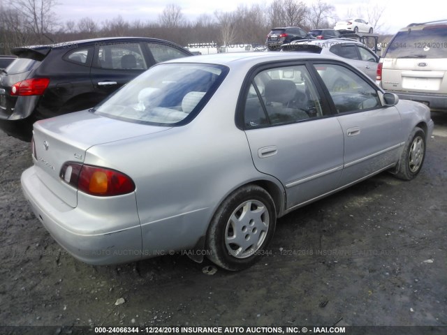 2T1BR18E0YC272442 - 2000 TOYOTA COROLLA VE/CE/LE 银色 照片 4