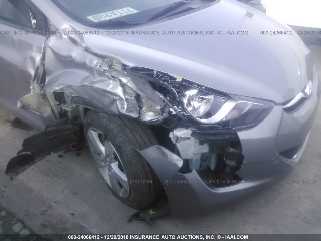 KMHDH4AE2BU102922 - 2011 HYUNDAI ELANTRA GLS/LIMITED SILVER photo 6