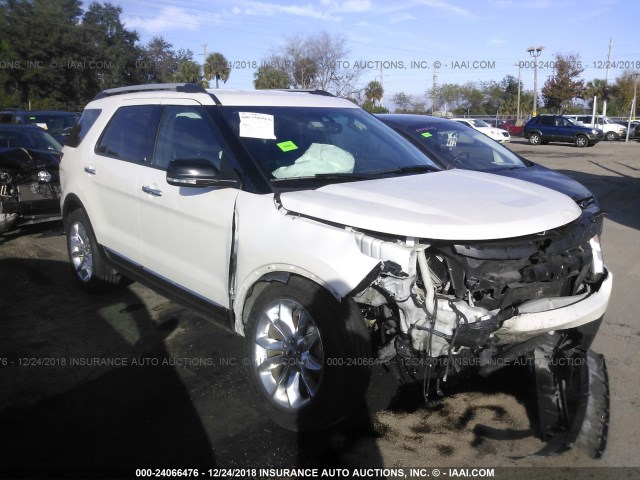 1FM5K7D88FGA71211 - 2015 FORD EXPLORER XLT WHITE photo 1