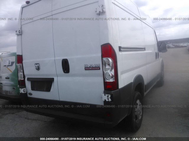 3C6TRVBG3GE123598 - 2016 RAM PROMASTER 1500 1500 HIGH WHITE photo 4