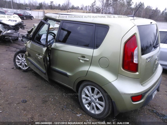 KNDJT2A68C7379027 - 2012 KIA SOUL +/!/SPORT GREEN photo 3