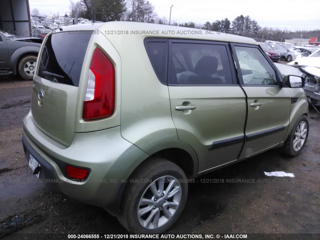 KNDJT2A68C7379027 - 2012 KIA SOUL +/!/SPORT GREEN photo 4