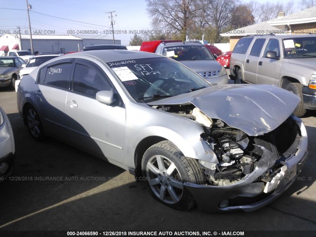 1N4BA41E05C859561 - 2005 NISSAN MAXIMA SE/SL SILVER photo 1