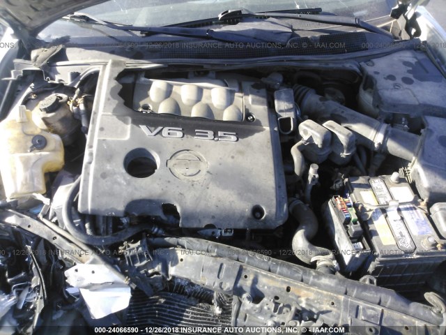 1N4BA41E05C859561 - 2005 NISSAN MAXIMA SE/SL SILVER photo 10