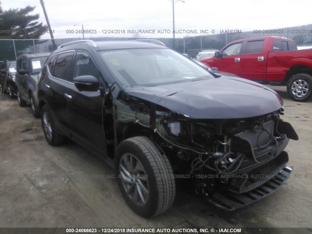 5N1AT2MV5FC776608 - 2015 NISSAN ROGUE S/SL/SV BLACK photo 1