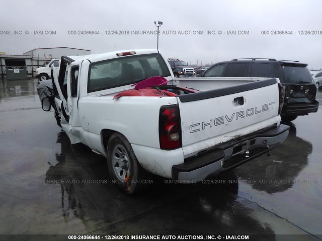 1GCEC19VX6Z244177 - 2006 CHEVROLET SILVERADO C1500 WHITE photo 3