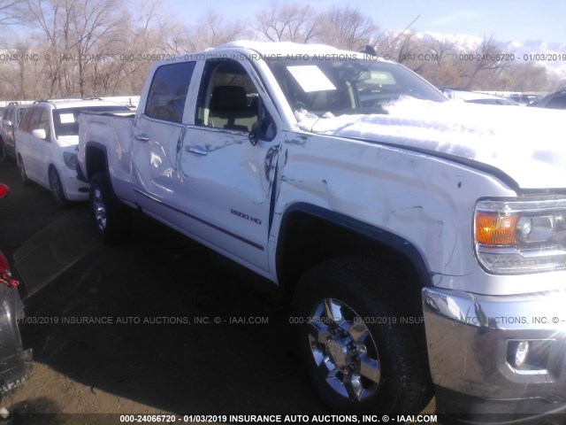 1GT12REY5KF158464 - 2019 GMC SIERRA K2500 SLT WHITE photo 6