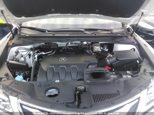 5J8TB4H78JL007621 - 2018 ACURA RDX ADVANCE 白色 照片 10