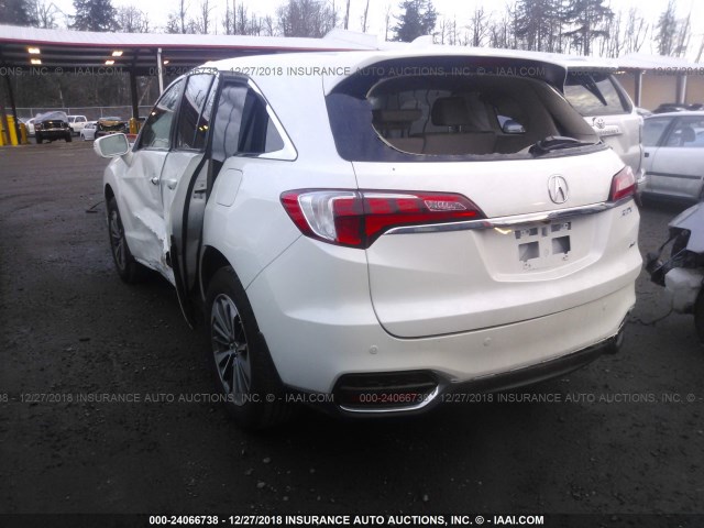 5J8TB4H78JL007621 - 2018 ACURA RDX ADVANCE 白色 照片 3