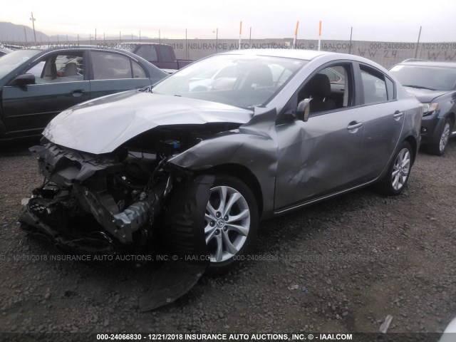 JM1BL1U53B1404287 - 2011 MAZDA 3 S SILVER photo 2