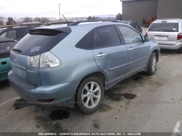 2T2HK31UX8C058999 - 2008 LEXUS RX BLUE photo 4