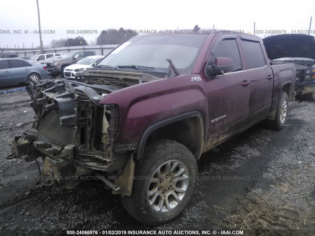 3GTU2UEC5EG111314 - 2014 GMC SIERRA K1500 SLE MAROON photo 2