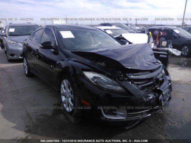 1YVHZ8CB7D5M11242 - 2013 MAZDA 6 GRAND TOURING BLACK photo 1