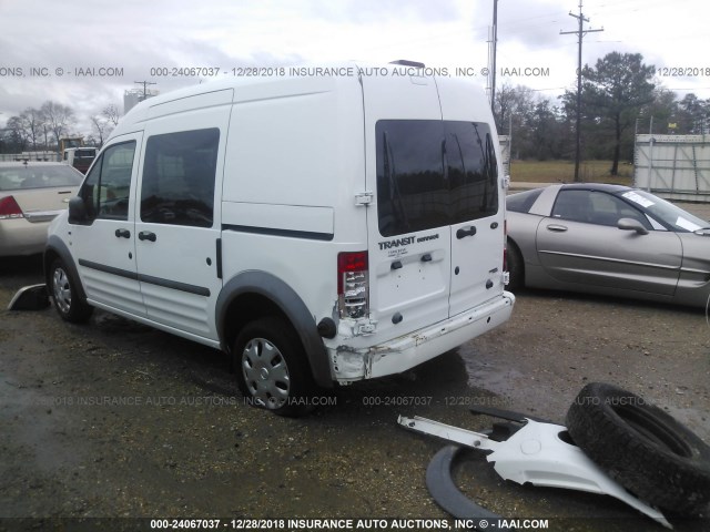 NM0LS6BN2CT113077 - 2012 FORD TRANSIT CONNECT XLT WHITE photo 3