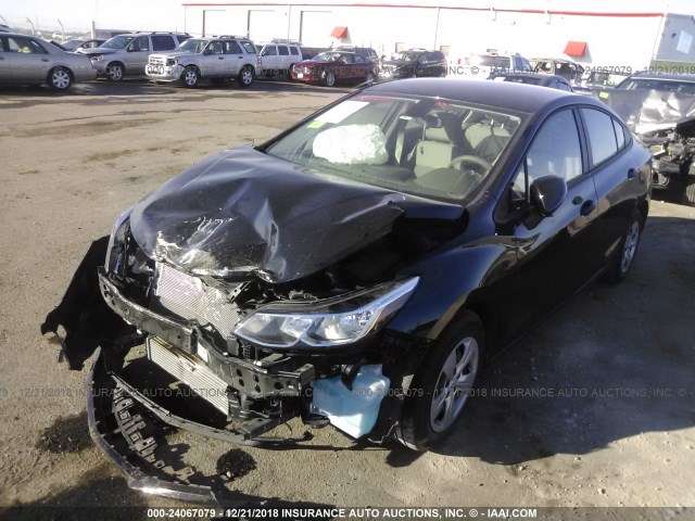 1G1BC5SM0J7146123 - 2018 CHEVROLET CRUZE LS BLACK photo 2