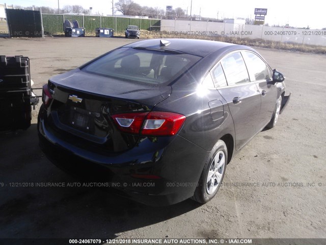 1G1BC5SM0J7146123 - 2018 CHEVROLET CRUZE LS BLACK photo 4