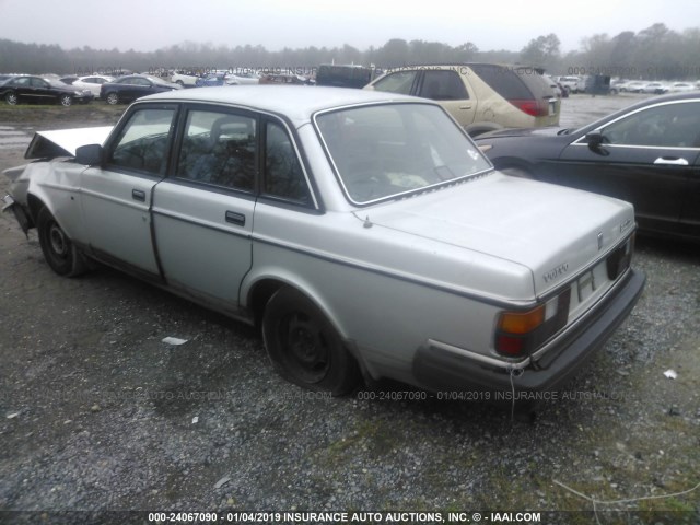 YV1AA8843L1416379 - 1990 VOLVO 240 DL SILVER photo 3