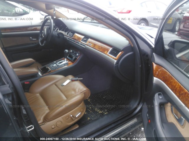 WAUMV44E07N024230 - 2007 AUDI A8 L QUATTRO BLACK photo 5