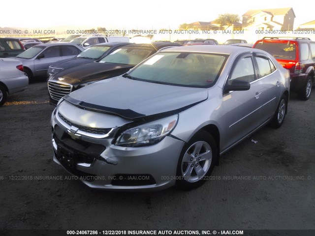 1G11B5SL9EF194480 - 2014 CHEVROLET MALIBU LS 银色 照片 2