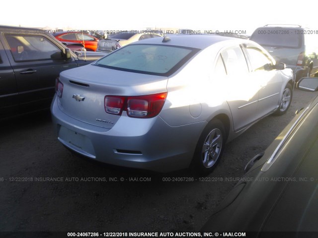1G11B5SL9EF194480 - 2014 CHEVROLET MALIBU LS 银色 照片 4